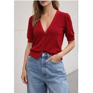 Frame | Jocelyn Short Sleeve Cardigan